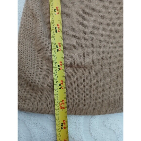 ASTR THE LABEL Wrap Neck Cutout Long Sleeve Brown Knit Dress Small - Picture 14 of 16